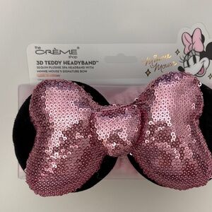 Sparkling Pink Sequin Bow Headband by The Crème Shop